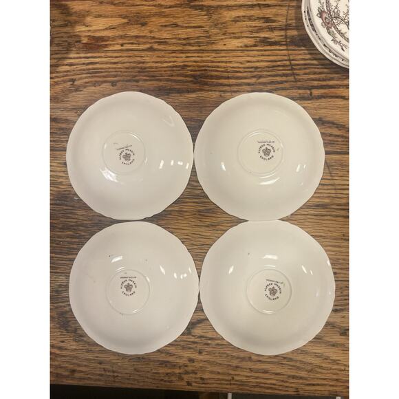 8 sets - 16 Pc - Alfred Meakin Medway dark brown Floral Cups & Saucers BUTTERFLY - Picture 14 of 16